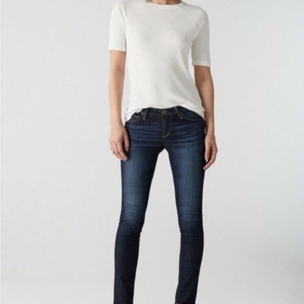 AG The Stilt Cigarette Dark Blue Jeans